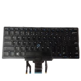  Dell Latitude E5450 E5470 E5480 E5490 E7450 E7470 E7480 5480 5490 7480 7490 series trackpointtal (pointer) háttérvilágítással (backlit) fekete Amerikai(US) laptop/notebook billentyűzet gyári