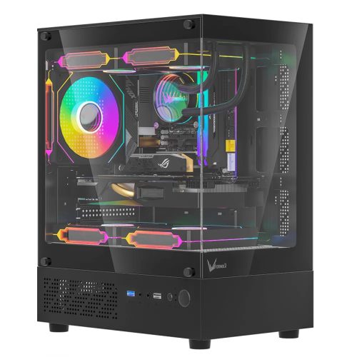 Formula V Line Crystal Z1CM Black | mATX számítógépház