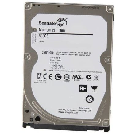 Használt 500GB 2,5" SATA HDD – Tesztelt, 100%-os kondíció