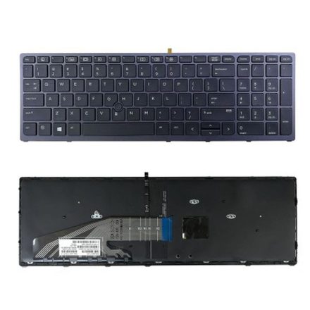 HP ZBOOK 15 17 G3 G4 pointerrel, kerettel, háttérvilágítással, USA Billentyűzet