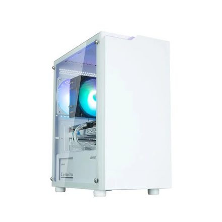 Zalman T4 Plus White | mATX számítógépház | ARGB ventilátor | Edzett üveg oldallap